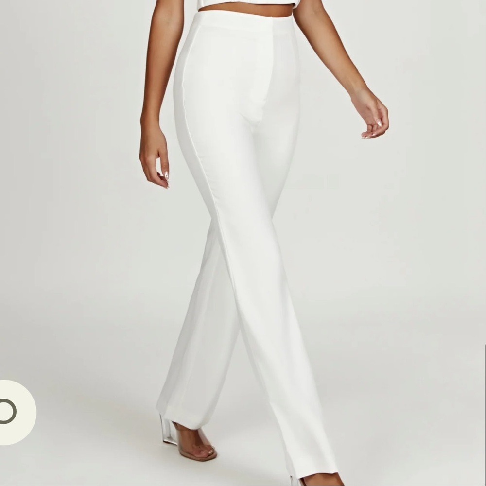 Allanah Straight Leg Pant - White